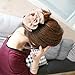 Polytree Women's Chiffon Rose Flower Bow Hair Clip (Beige)