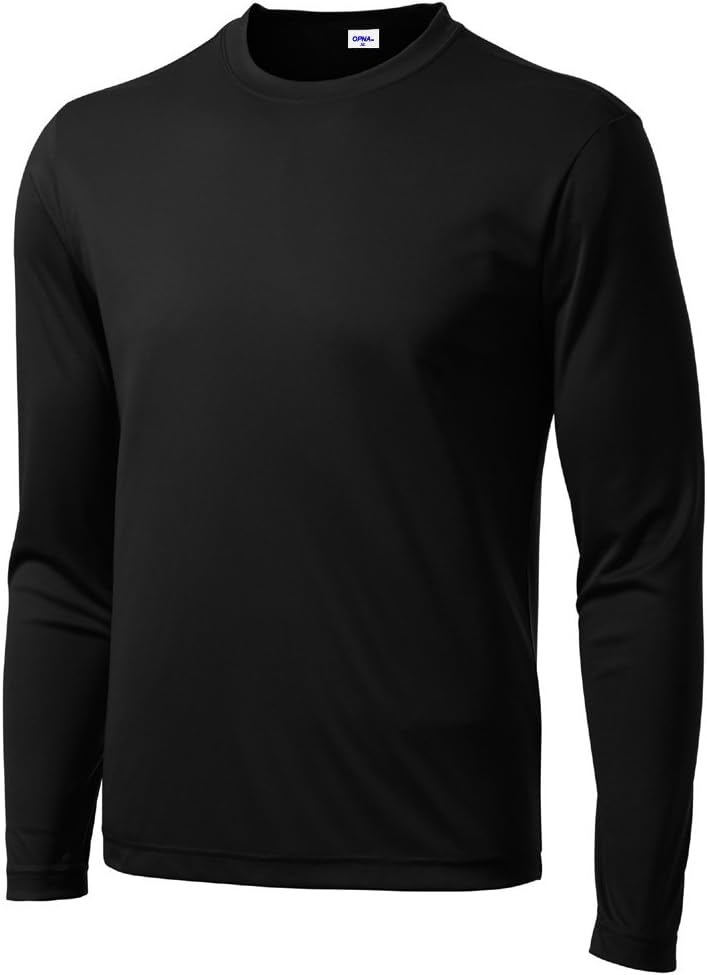 Men's Long Sleeve Moisture Wicking Athletic Shirts