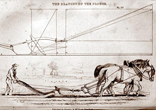 The Draught of the Plough : Circa 1851 : Art Print