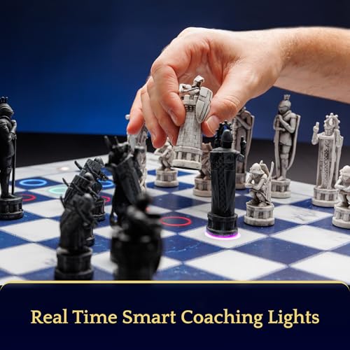 Harry Potter Electronic Chess Board Game. GoChess Mini Wizard. Light-Up Chess Set for All Skill Levels. Online Play App for Harry Potter Fans Smart Board Games Lovers