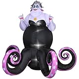 Halloween Airblown Inflatable 6 Ft Tall Disney's Ursula From The Little Mermaid