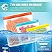 Reusable Food Storage Bags - 10 PCS BPA FREE Freezer Bags(2 Gallon Bags + 4 Reusable Sandwich Bags + 4 Reusable Snack Bags) LEAKPROOF Reusable Lunch Ziplock Bags for Food Travel Make-up Home