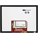 Quartet Dry Erase Board, Magnetic, 17 x 23 Inches, Black Frame (MWDW1723M-BK)