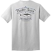 SALTY JOES Men's Reel 'Em in Logo Heavyweight Tees in Regular, Big and Tall