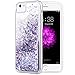 iPhone 6/6S/7/8 Case, Caka iPhone 6S Glitter Case [Tempered Glass Screen Protector] Bling Flowing Floating Luxury Glitter Sparkle TPU Bumper Liquid Case for iPhone 6/6S/7/8 (4.7