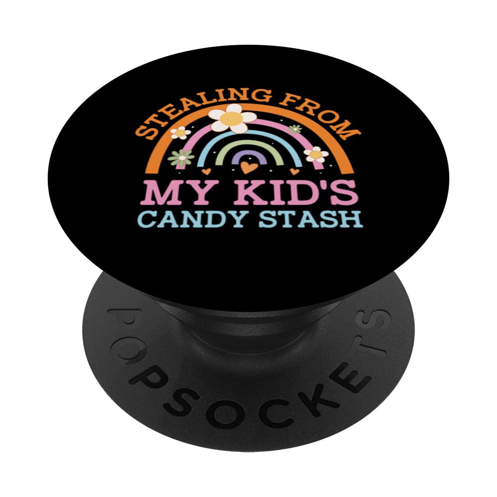 Stealing from My Kids Candy Stash Mom Halloween Mother Scary PopSockets Swappable PopGrip