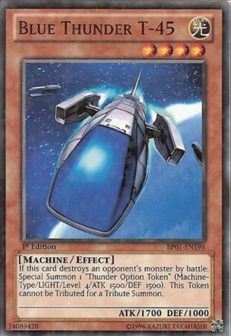 Yu-Gi-Oh! - Blue Thunder T-45 (BP01-EN198) - Battle Pack: Epic Dawn - 1st Edition - Starfoil Rare