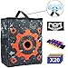 POKONBOY Tactical Target for Shooting Compatible with Nerf Guns, Target Pouch with 1 Dart Wrist Band, 1 Blaster Face Mask and 1 Hook 20PCS Bullets for Boys Christmas