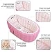 Buringer Baby Inflatable Bathtub with Hand Pump,Baby Infant Travel Inflatable Non Slip Bathing Tub Bathtub (Pink)