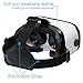 MAGIOVE 3D VR Glasses Virtual Reality Headset Best Mobile Phone 3D Movies for iPhone + Stereo Headphones