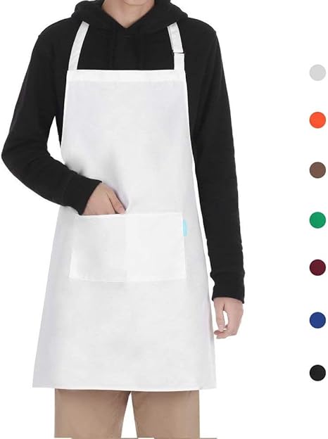 White cooking apron Clearance