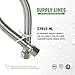 Long Stainless Steel No Lead Braided Flexible Supply Line with 3/8
