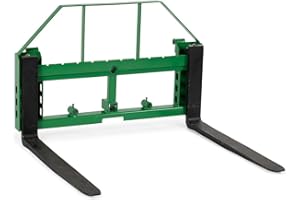 TITAN DISTRIBUTORS INC Titan Attachments 50-in Pallet Fork Frame Attachment, 4,000 LB Capacity, Receiver Hitch and 42-in Fork Blades, Fits JD