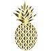 BAISRKE iPhone 7 Plus Case,iPhone 8 Plus Case with Pineapples Slim Shockproof Clear Pineapple Pattern Soft Flexible TPU Back Cover for iPhone 7 8 Plus - Gold Pineapple