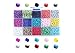 Efivs Arts 3200pcs Multicolor 6/0 4mm Seed Beads Mini Pony Beads Waist Beads for DIY Bracelets,Necklaces, Key Chains and Kid Jewelry Bead Box Kit,J002