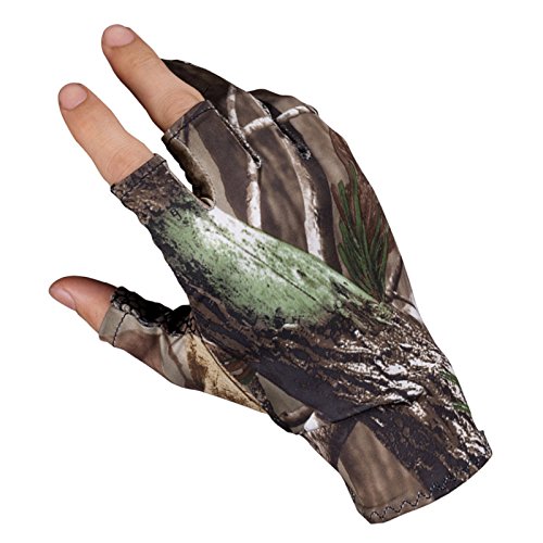 Angelhandschuhe, Camouflage, rutschfest, elastisch, dünn, 3 Finger, für Camping, Radfahren, Jagd – Bild 3