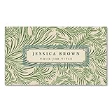 Elegant Vintage Floral Damask Business Card