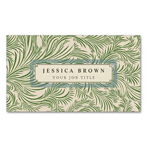 Elegant Vintage Floral Damask Business Card