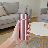 Stainless Steel Insulated Water Bottle, 5oz Mini Water Bottle, Small Sports Bottle, Slim Tumbler,Travel Bottle, Coffee Cup, Pocket Bottle for Women, keep hot and cold, Leak Proof,BPA Free (Rose)