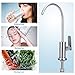HOMEIDEAS Single Handle Drinking Water Faucet, Cold Water Filter Faucet, Food Grade 304 Stainless Steel Beverage Faucet, Lead-Free Water Spigot Brushed Nickel Finished
