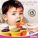 Gotrone Silicone Baby Food Storage - Freezer Tray with Clip-on Lid - Including 2 Free Soft Feeding Spoons Set - Ease Your Life WIth Your Baby - BPA Free, FDA Approved, Latex Free, Dishwasher Safe a