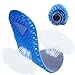 Kalevel Adjustable Breathable 5cm Approx 2 Inches 2-Layer Height Adjustable Height Pure Silicone Increased Insoles Shoe Lifts Shoe Pads Elevator Insoles for Men (Size 6-10) (Blue)