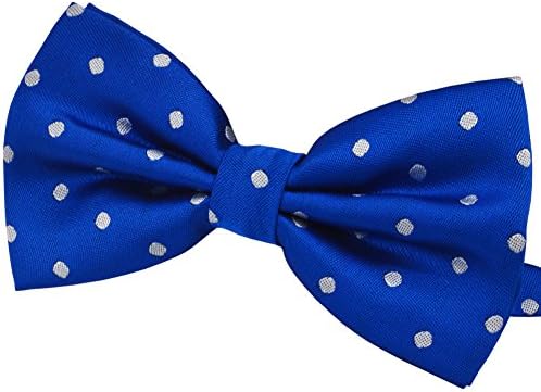 SISIDI Classic Polka Dots Woven Microfiber Pre-tied Bow Tie , Adjustable Double Layer Bow Tie - Various Colors B454
