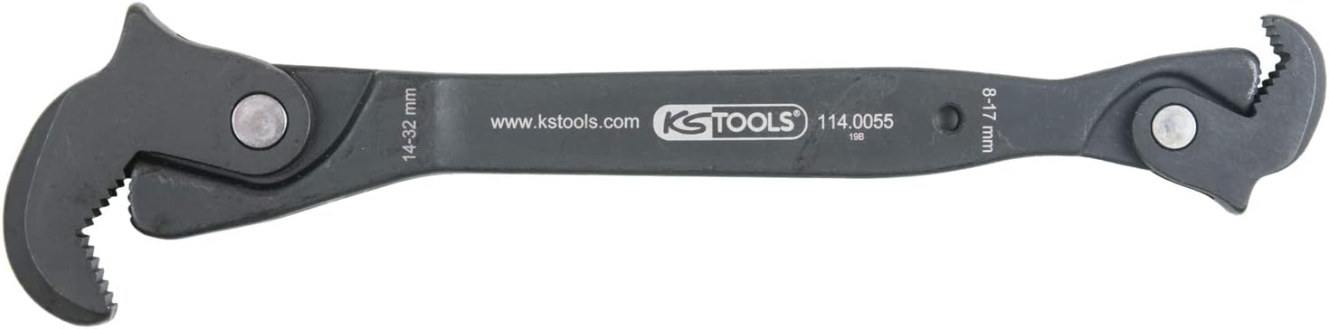 KS Tools 114.0055 Single-Lever Multi-Function Key 8-17/14-32 mm Grey, 8-17/14-32mm
