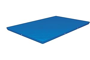 Bestway Flowclear Pro Rectangular Above Ground Swimming Pool Cover, Compatible with Steel Pro Pools, for Rectangular Outdoor Pools, Blue