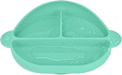 Love Lamp Assiette En Silicone Non Toxique Pour Bebe Vaisselle Pour Enfants Compartiment Pour Bebe Antiderapant Incassable Complement Alimentaire Avec Bol A Ventouse Amazon Fr Cuisine Maison