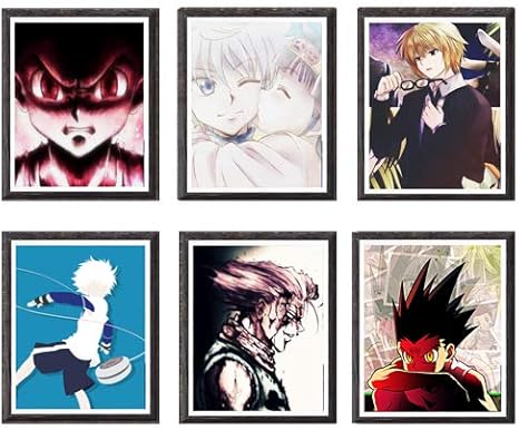 Amazon Com Hunter X Hunter Gon Freecss Killua Hisoka Kurapika Fabric Canvas Poster Art Prints Wall Decoration 8 X 10 Inches No Frame Set Of 6 Pieces Furniture Decor hunter x hunter gon freecss killua hisoka kurapika fabric canvas poster art prints wall decoration 8 x 10 inches no frame set of 6 pieces