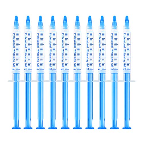 EZGO 10 Pack Teeth Whitening Gel Refills 22 Bleaching Gel, No