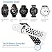 Galaxy Watch 46mm Bands, Gear S3 Bands, KADES 22mm Universal Replacement Strap with Quick Release Pin Compatible for TicWatch Pro/Amazfit Stratos Smart Watch- White/Black