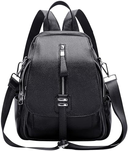 Amazon.com | COOLCY Women Real Leather Backpack Shoulder Bag | Casual  Daypacks
