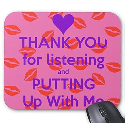 Amazon Co Jp マウスパッドthank You For Listening And Putting Up