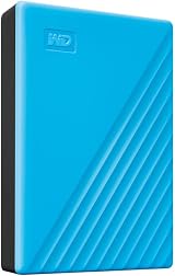 WD 4TB My Passport Portable External Storage USB 3.0 Blue view 4