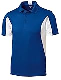 Men's Moisture Wicking Side Blocked Micropique