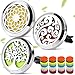 3 PCS Car Aromatherapy Essential Oil Diffuser Vent Clip Stainless Steel Magnetic Closure Locket with 40 Refill Pads