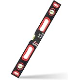 Black Canyon 24" Box Level, 2 FT Level w/Magnetic Base, Vertical and Horizontal Measurement, Aluminum, Plastic Frame, Hang Hole, Vial Types, Suits Construction