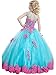 FatefulBridal Girls' Ball Gown Appliques Beads O-neck Pageant DressesF005BU-PK6