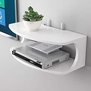 Estantes de pared en forma de U gabinete de la TV proyector reposar la