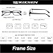 Kerecsen 4 Pack Reading Glasses for Men and Women with Spring Hinges, Lightweight Black Rectangular Readers Eyeglasses (2 Black 2 Tortoise, 1.50)