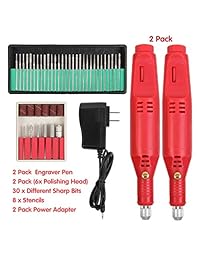 Paquete de 2 Micro Grabador Eléctrico Pluma Mini B