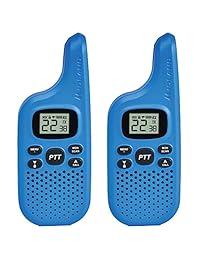 Midland - X-TALKER T20, 22 canales Walkie Talkie FRS - Radio bidireccional de hasta 16 millas, 38 códigos de privacidad, alerta meteorológica NOAA (paquete de par) (azul)
