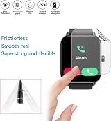 MIHENCE Screen Protector for IDW19 Smartwatch 1.8 inch TPU HD (Pack of 6) view 5