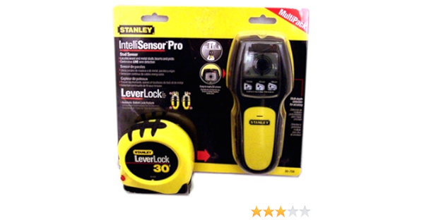 Stanley Intellisensor Pro Stud Sensor 77 255 With Stanley Leverlock 30 Foot 30 830 Stud Finders And Scanning Tools 