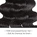 Brazilian Virgin Weave Hair Body Wave 1 Bundles 100g by Jiameisi Hair 100% Unprocessed Remy Human Hair Extensions (22 inch)