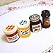 Gracefulvara 4pcs Kitchen Food Jam Coffee Condiment Random for 1:12 Dollhouse Miniature