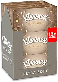 Kleenex Ultra Soft Regular White Tissues (Pack of 12)