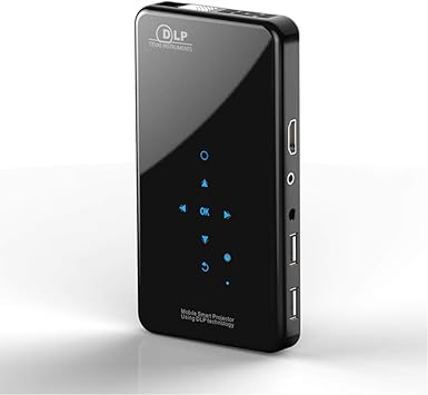 Mini Proyector – Android 7.1 Vídeo Cine en casa Pocket proyector ...